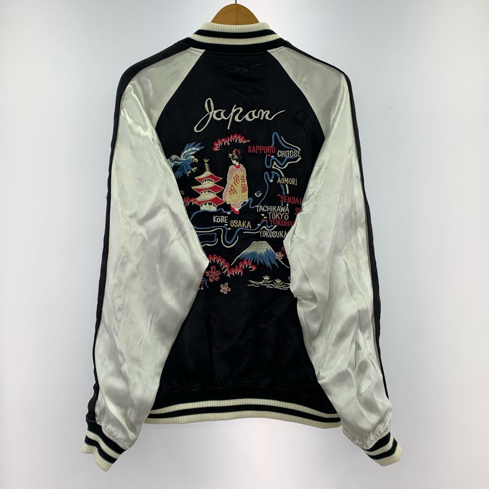 ブルゾン SOUVENIR JACKET DRAGON&CHERRY BLOSSOMS L L