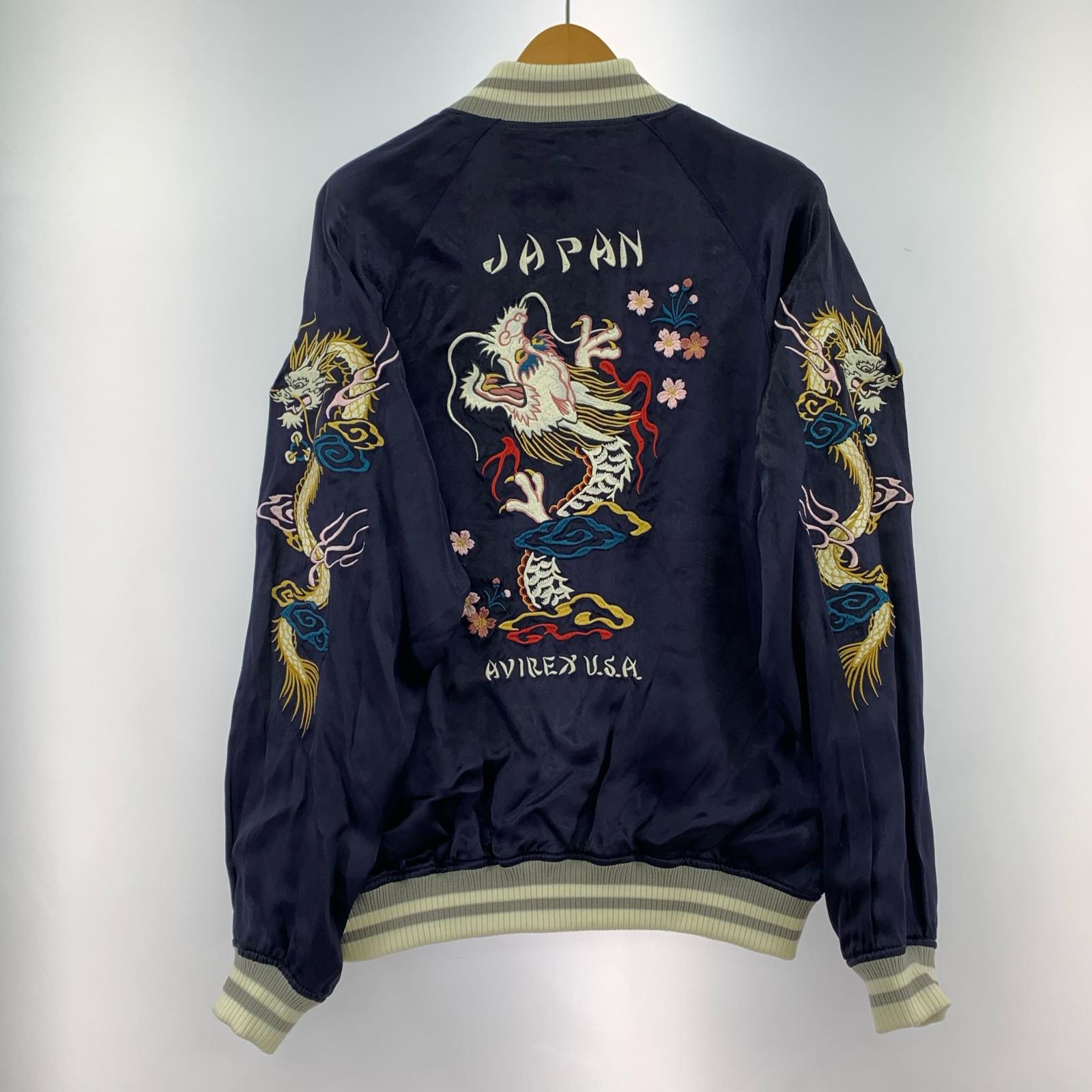ブルゾン SOUVENIR JACKET DRAGON&CHERRY BLOSSOMS L L