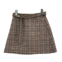 ミニスカート theory MULTICOLOR BELTED MINI SKIRT ピンク (00)