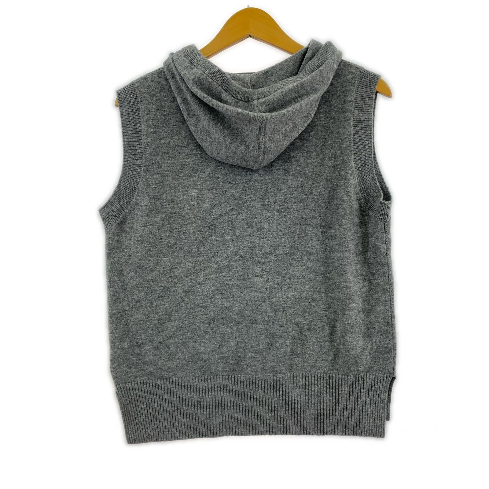 パーカー DAMA/カシミア混/GRY/羊/1 グレー