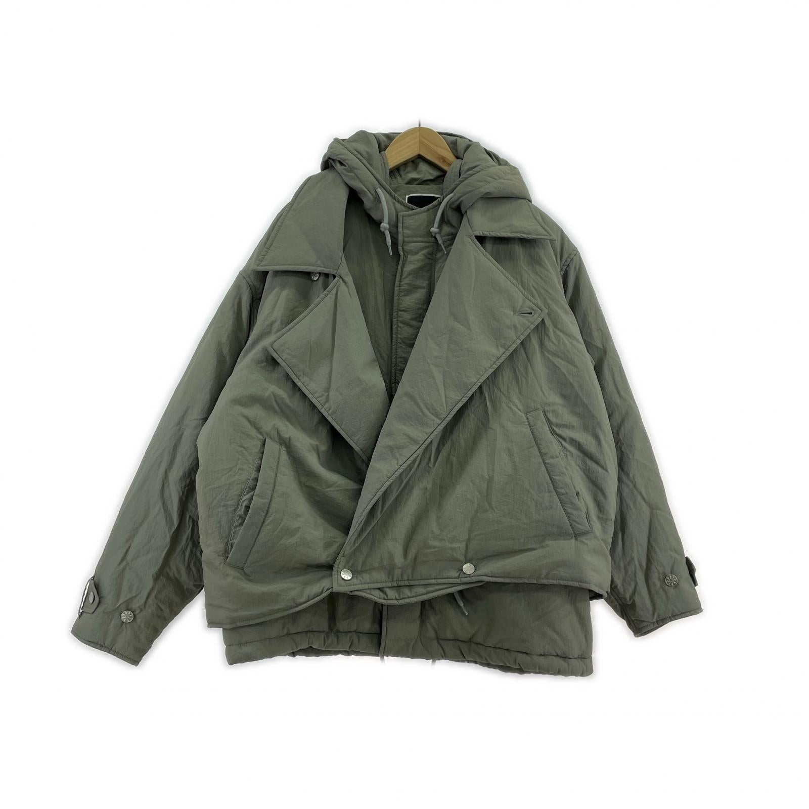 ジャケット Double Cushy Hooded Jacket GREY M グレー