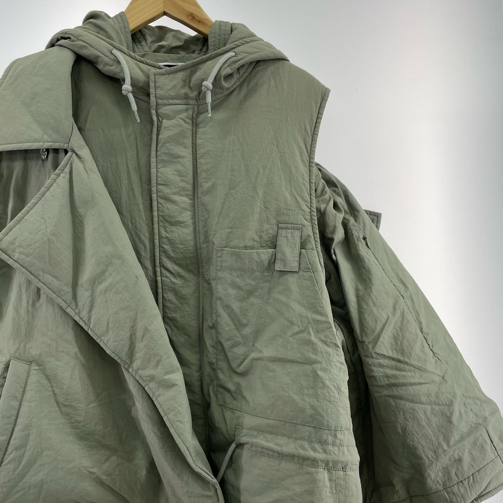ジャケット Double Cushy Hooded Jacket GREY M グレー