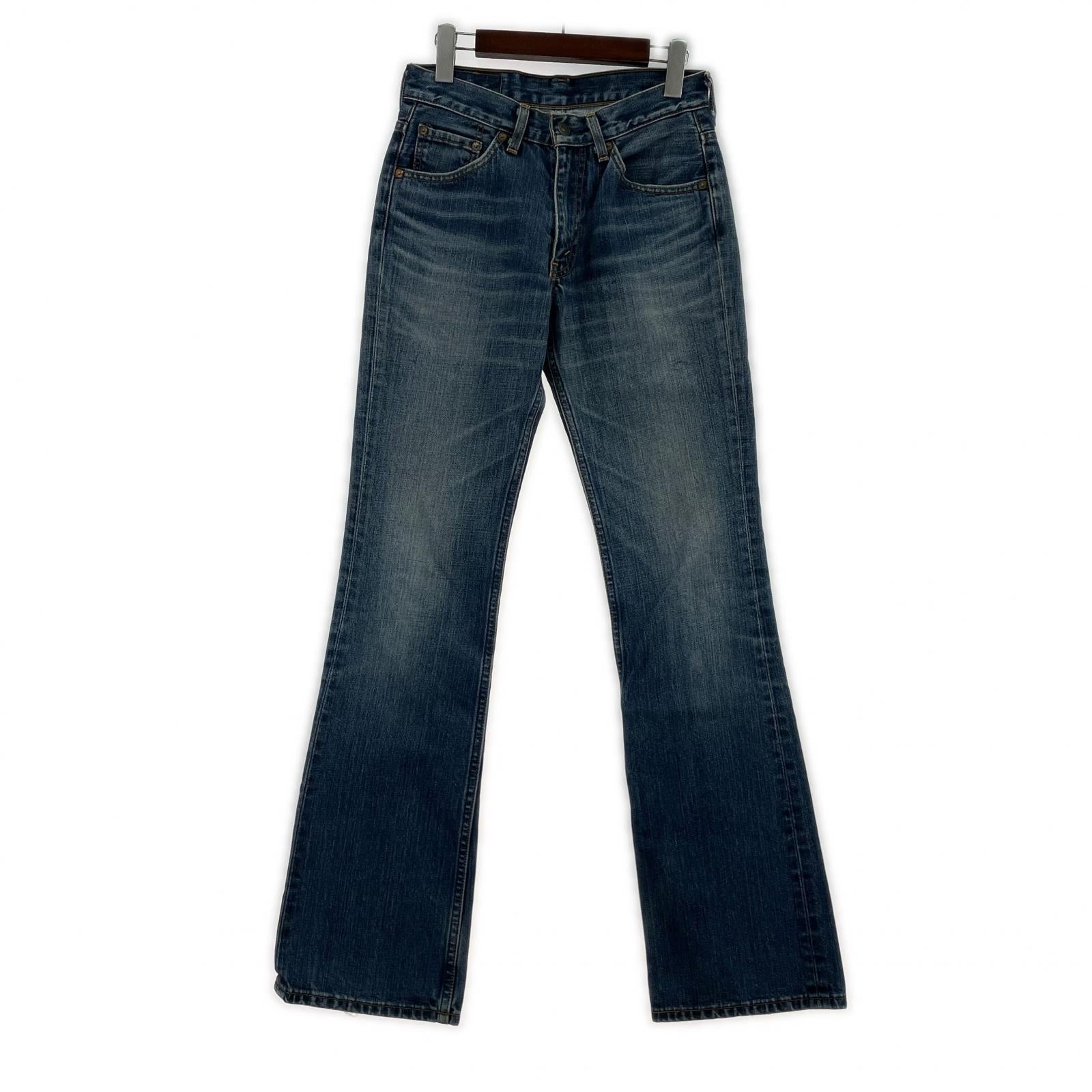 デニムパンツ 00s 日本製 517-03 ブーツカットデニムパンツ J09刻印 28 ネイビー