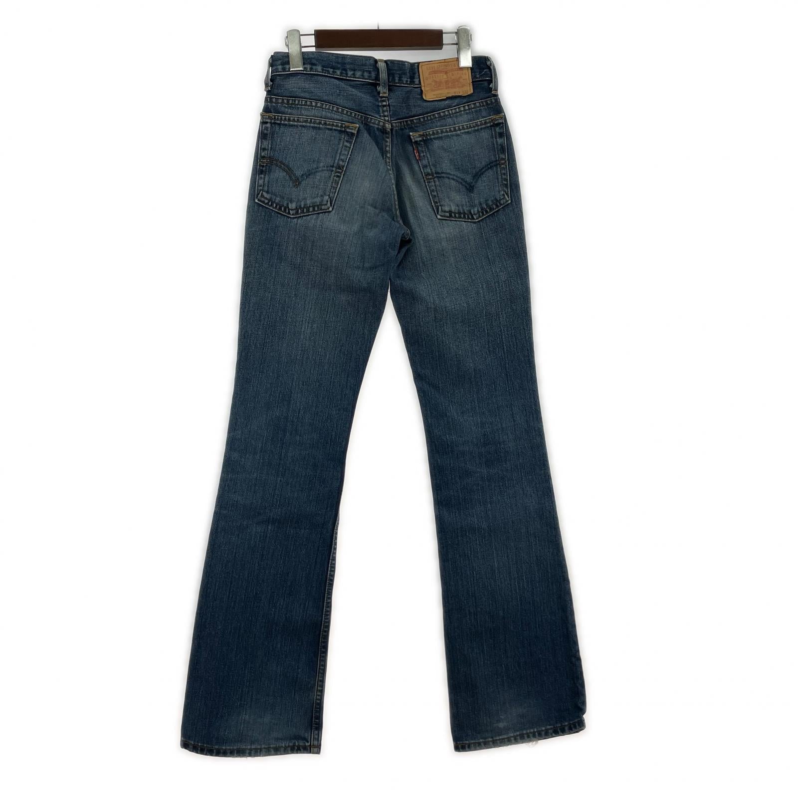 デニムパンツ 00s 日本製 517-03 ブーツカットデニムパンツ J09刻印 28 ネイビー