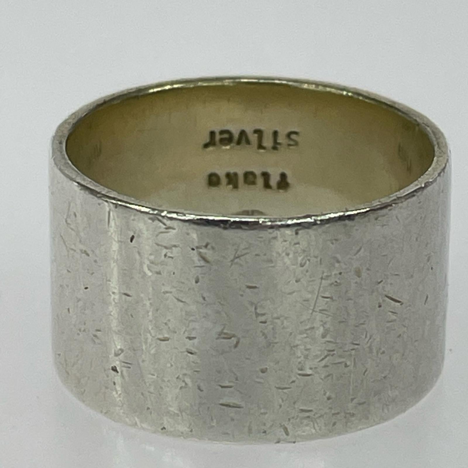 リング・指輪 flake silver ストーンデザインリング シルバー