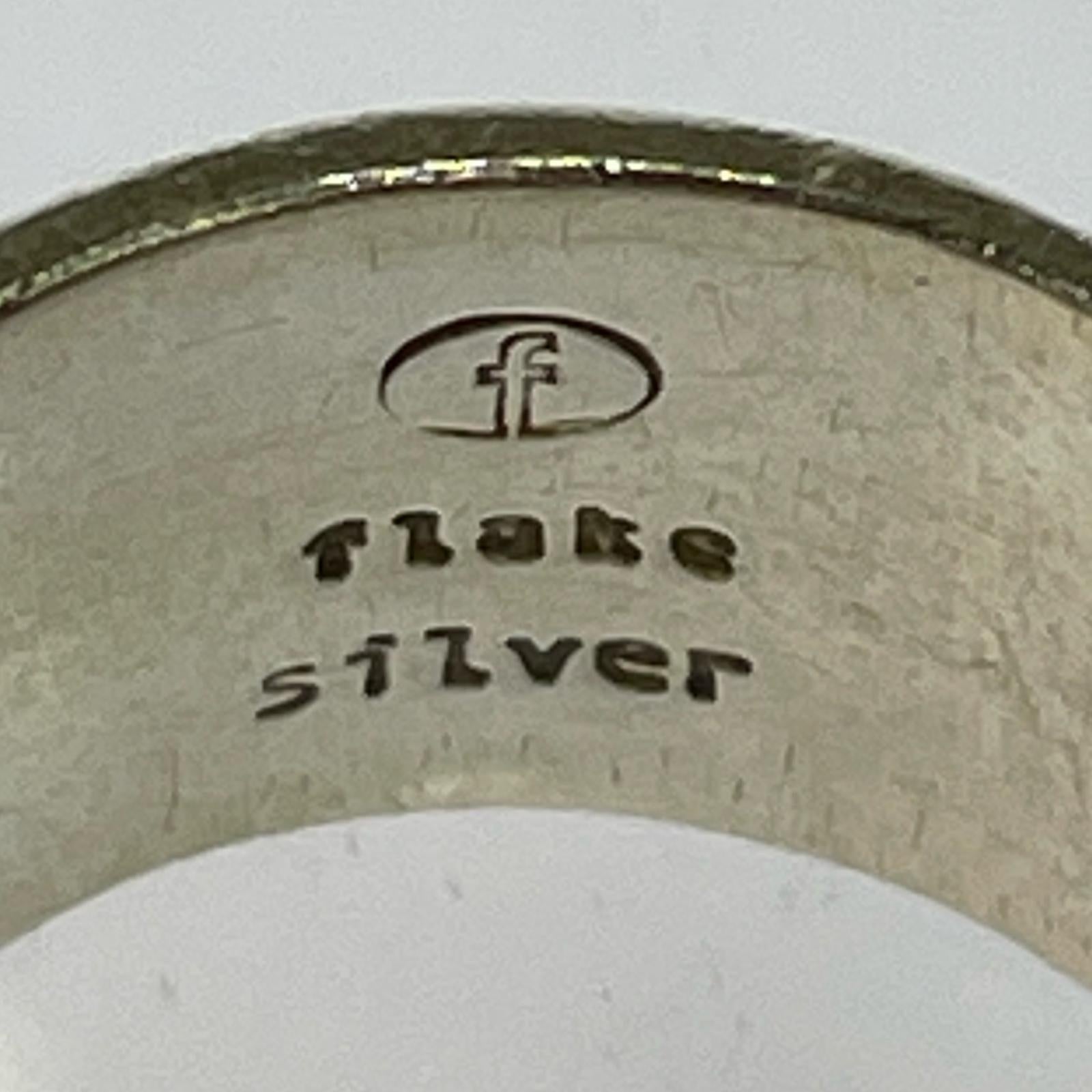 リング・指輪 flake silver ストーンデザインリング シルバー