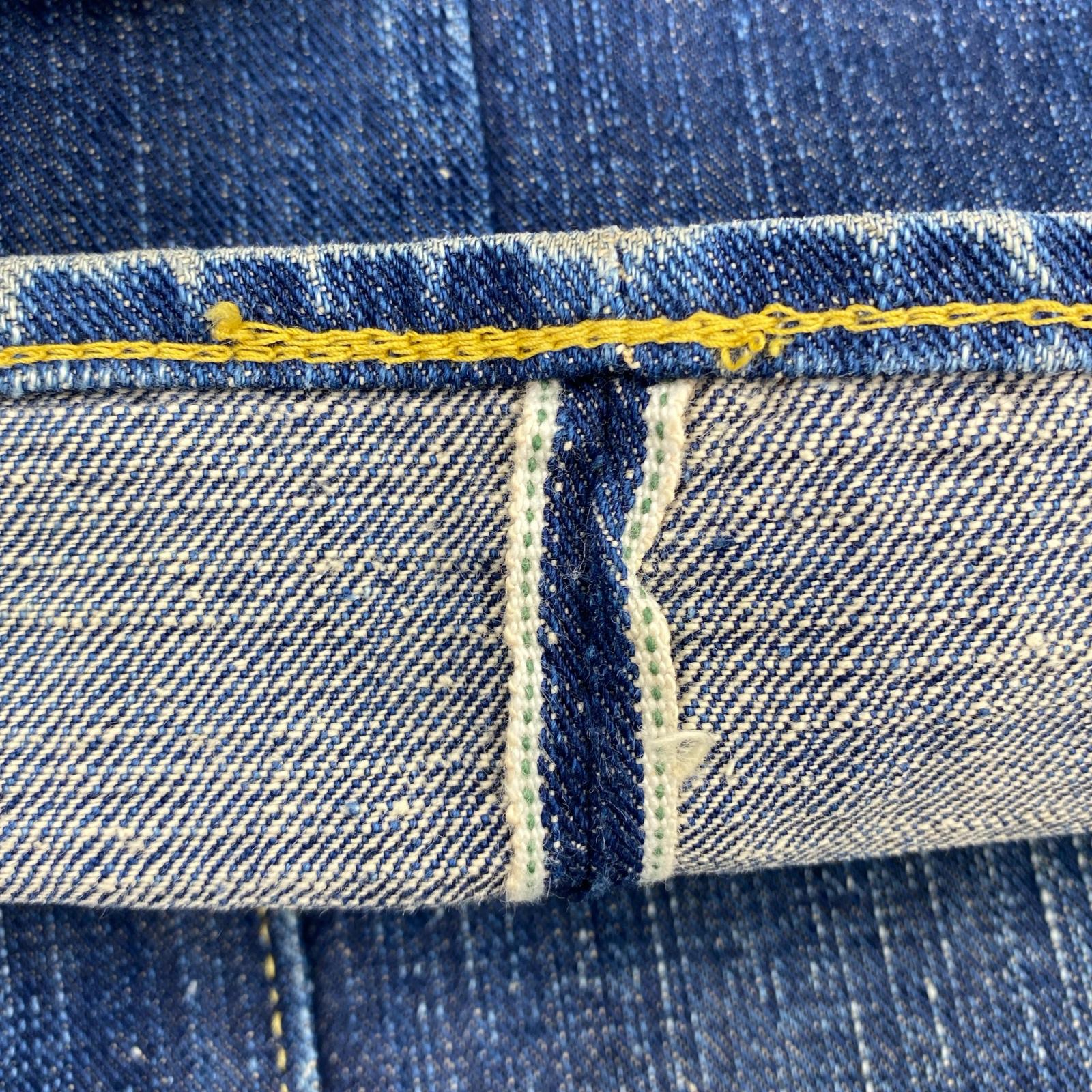 デニムパンツ Suger Cane 砂糖黍DENIM 青耳 W31 IND