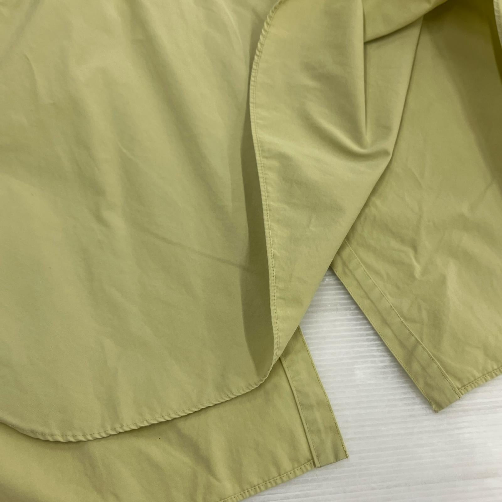 長袖Tシャツ PIN TUCK SHIRT/イエロー 36 グリーン