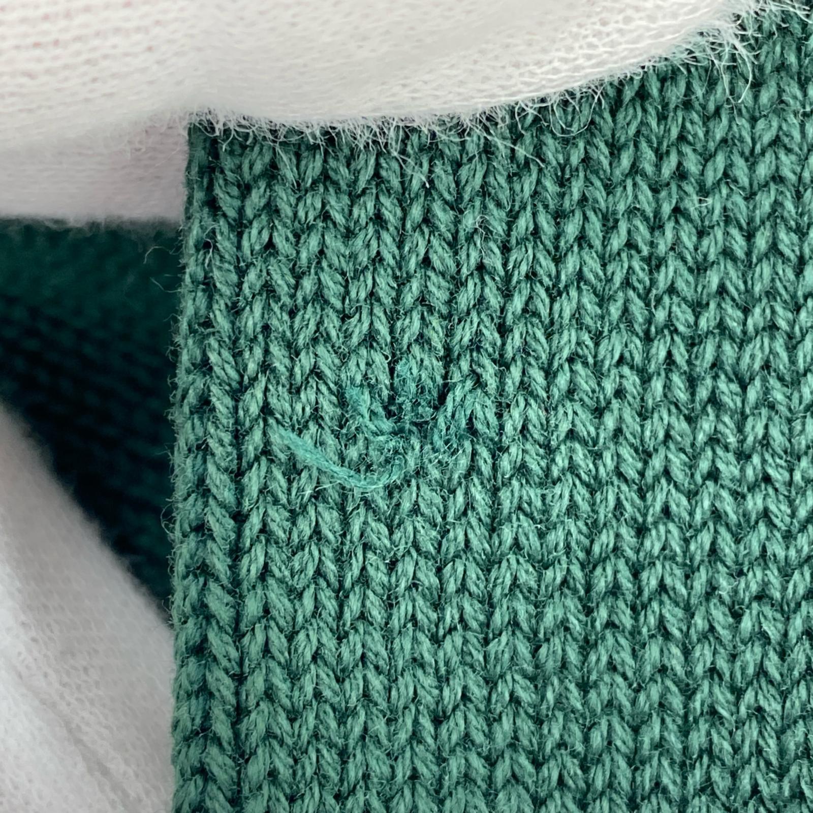ニット コットンニットL/Sポロ XL GRN