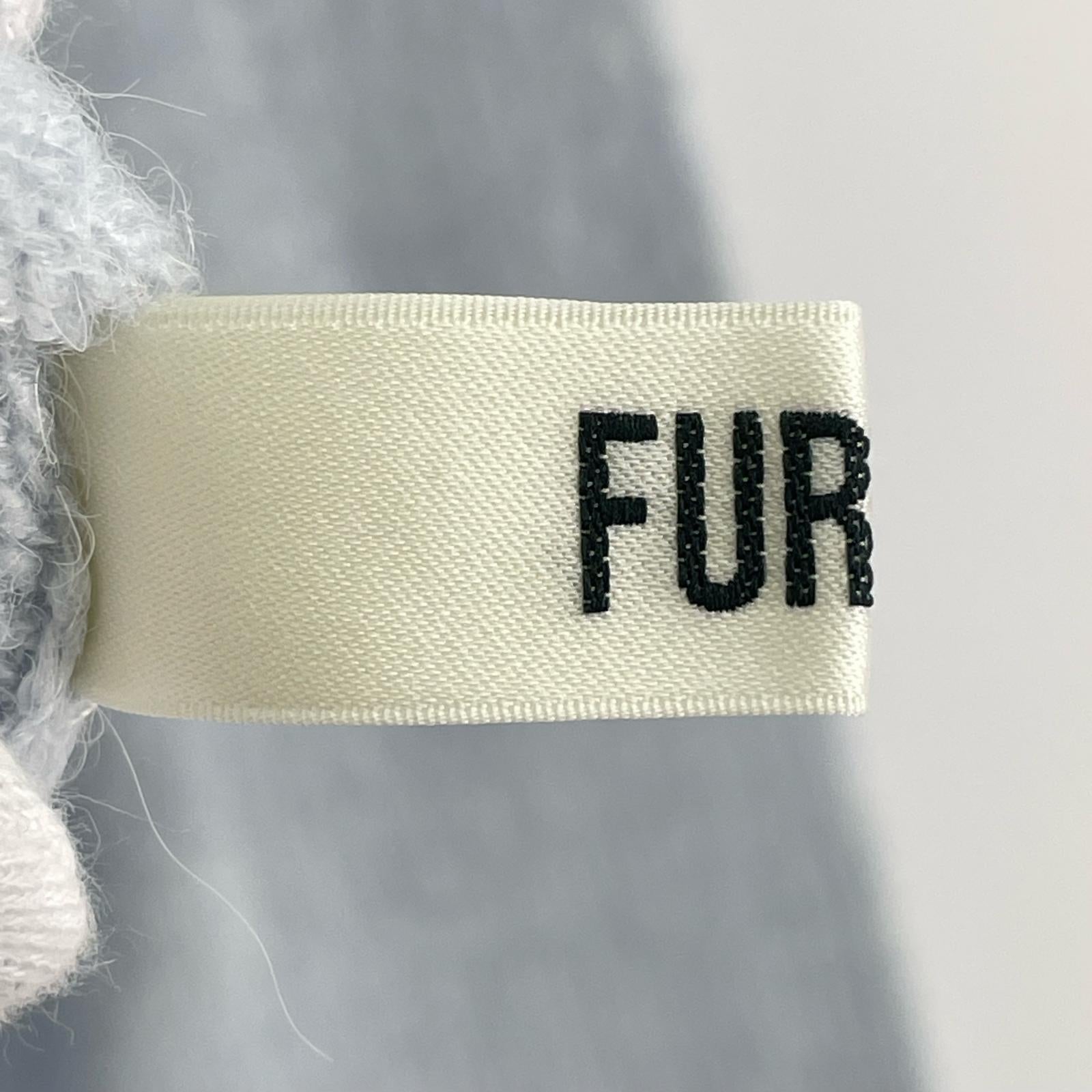 ニット リボンモヘアニットトップス ONE BLU ブルー