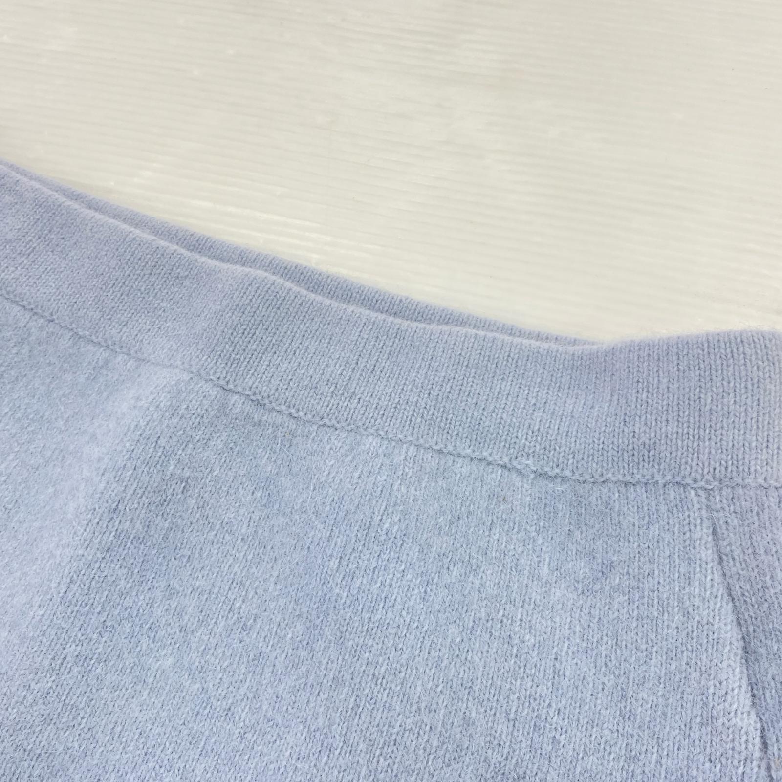 ミニスカート フォックスニットスカート ONE BLU ブルー