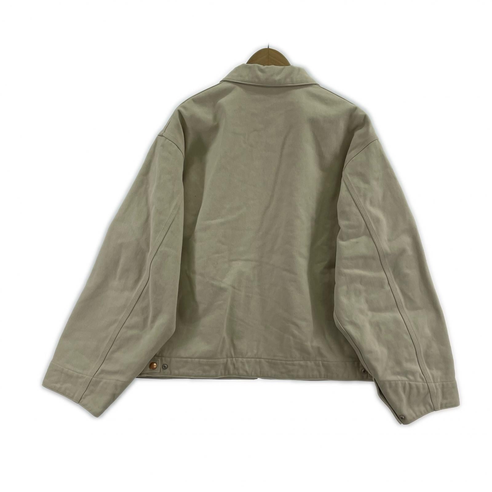 ジャケット COMOLI 25AW コットンツイル ジップショート ジャケット 3 ホワイト