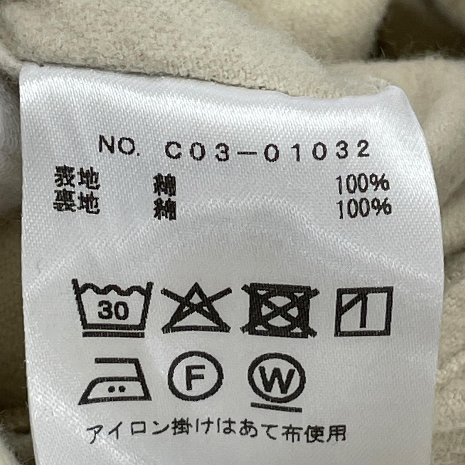 ジャケット COMOLI 25AW コットンツイル ジップショート ジャケット 3 ホワイト