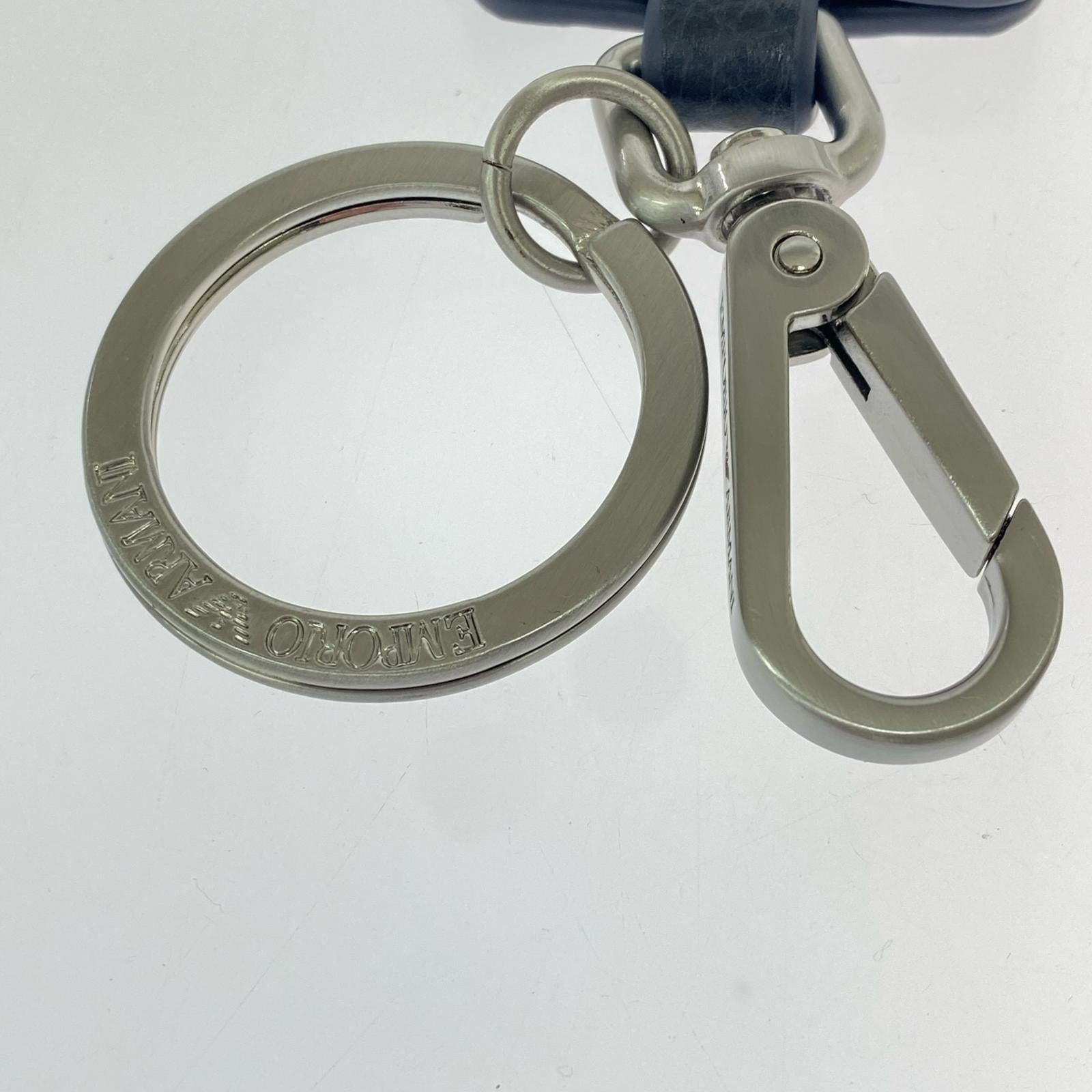 その他アクセサリー キーホルダー レザー 紺 ブラック