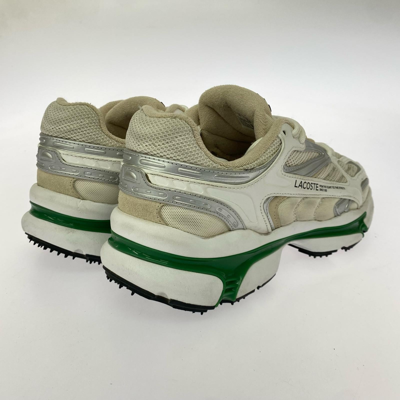 スニーカー LACOSTE L003 2K24 124 1 SMA 47SMA0013 白×緑 (27) 27.5cm (US9 1/2 UK9 EU45)