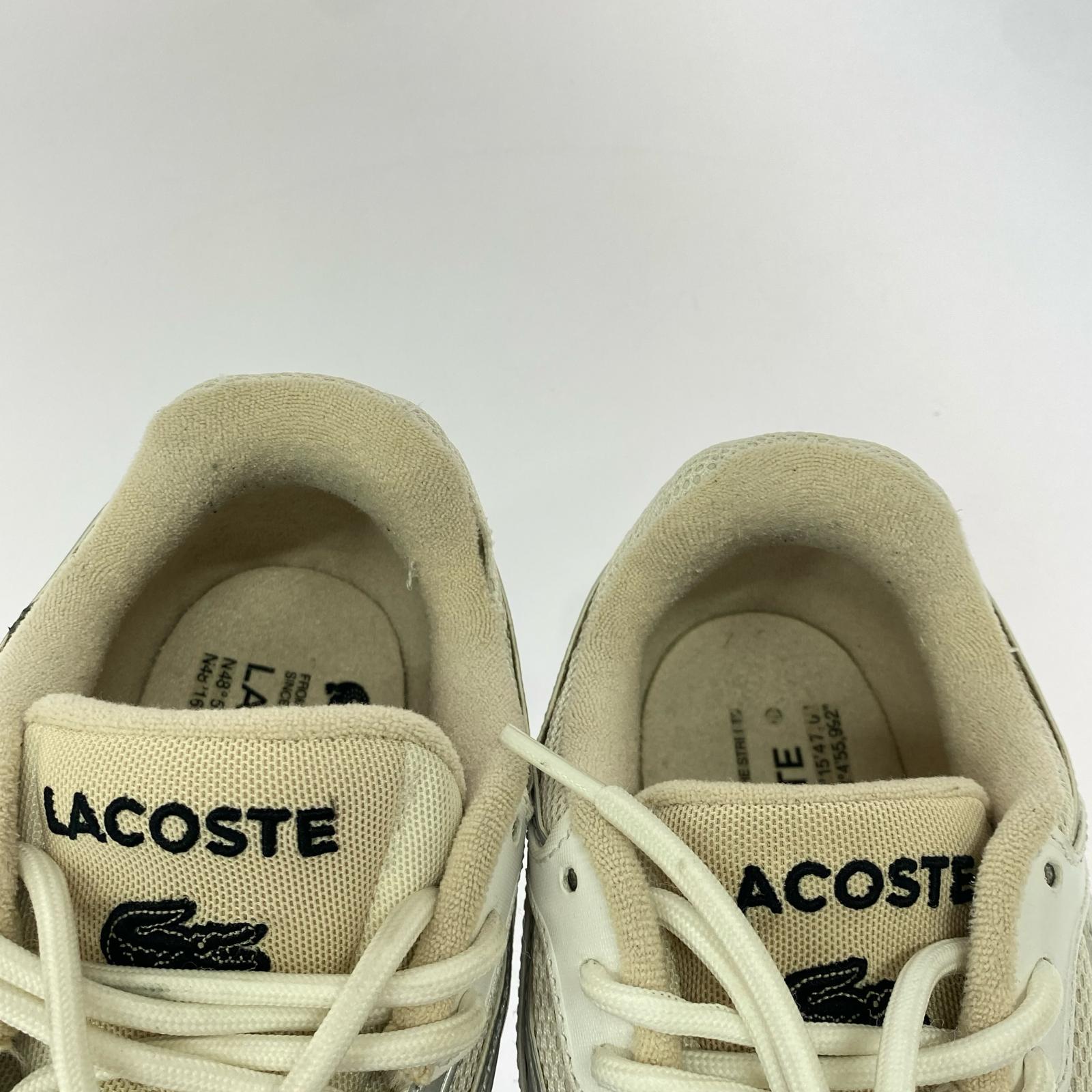 スニーカー LACOSTE L003 2K24 124 1 SMA 47SMA0013 白×緑 (27) 27.5cm (US9 1/2 UK9 EU45)
