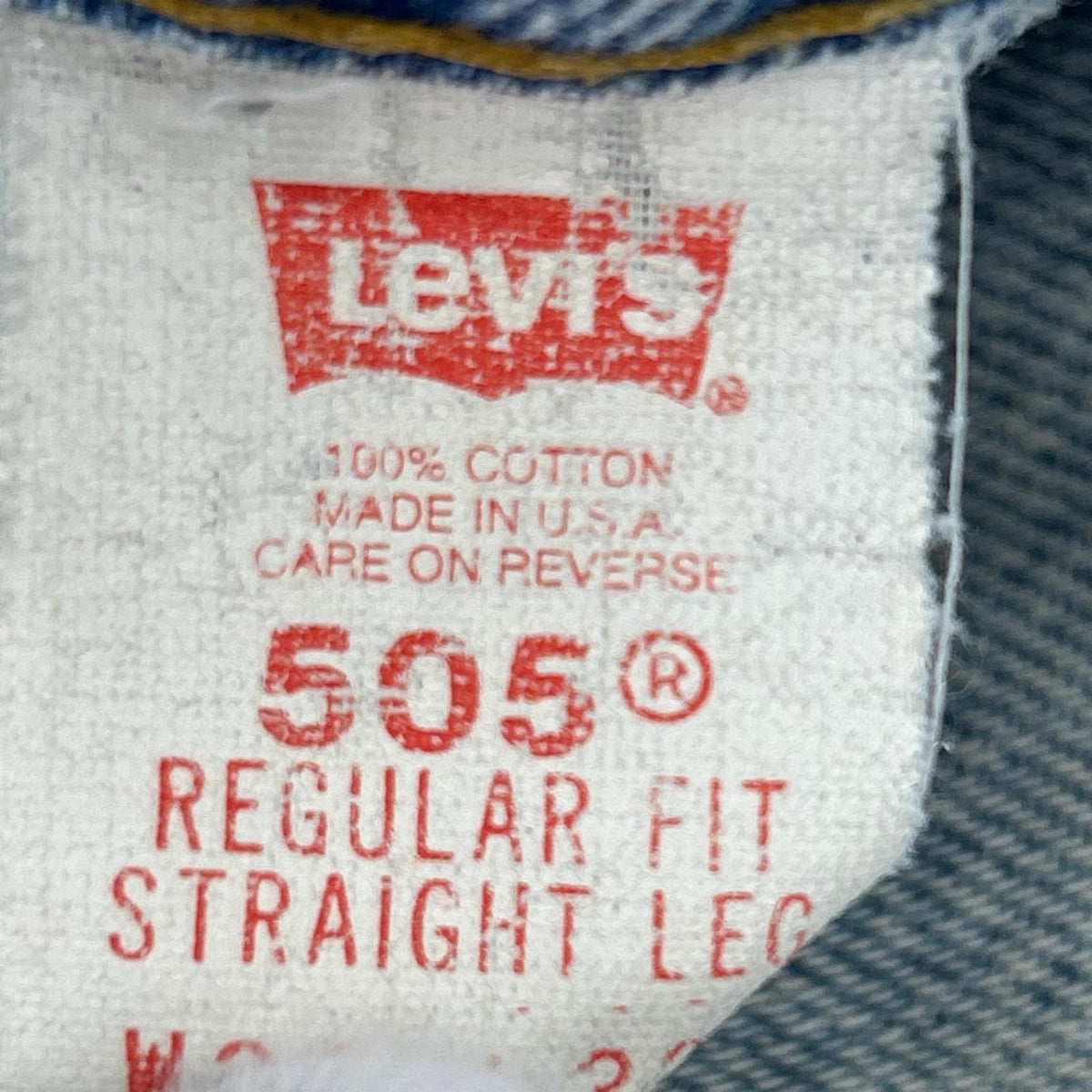 デニムパンツ Levi's デニムパンツ 505 ボタン裏554 (W34L32) 34 ブルー
