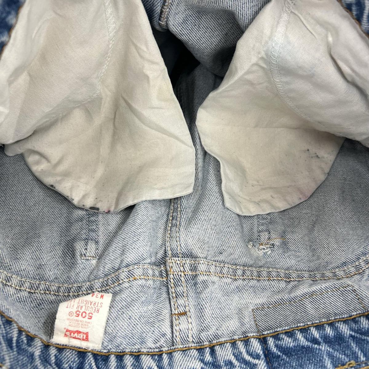 デニムパンツ Levi's デニムパンツ 505 ボタン裏554 (W34L32) 34 ブルー