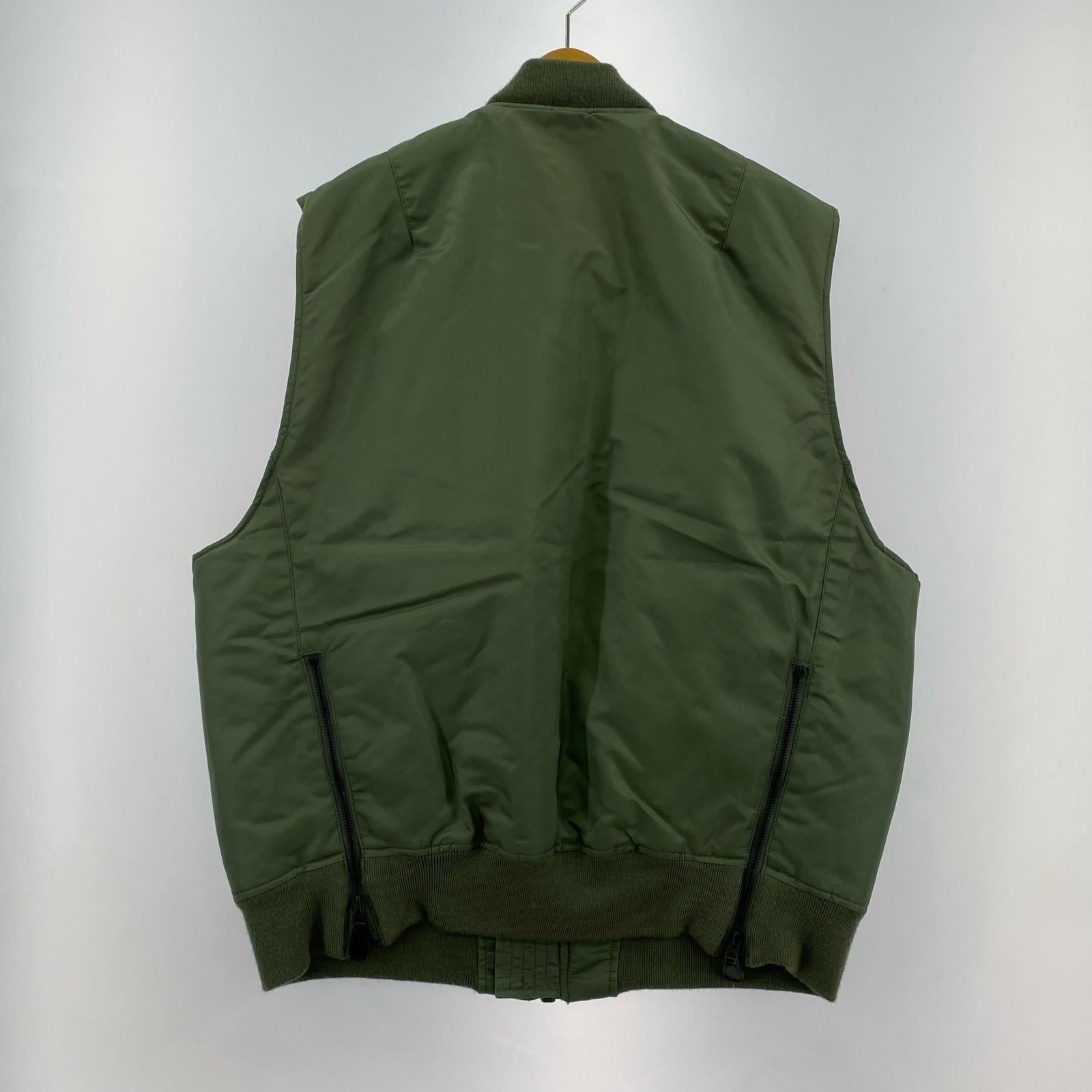 長袖シャツ ナイロンベスト カーキ×オレンジ XL カーキ