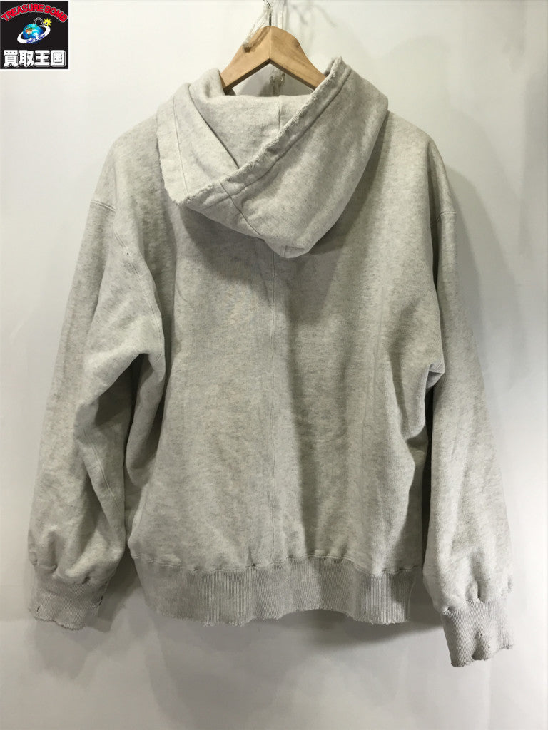 パーカー 25AW ZIP UP HOODIE(HEATHER WHITE) 1