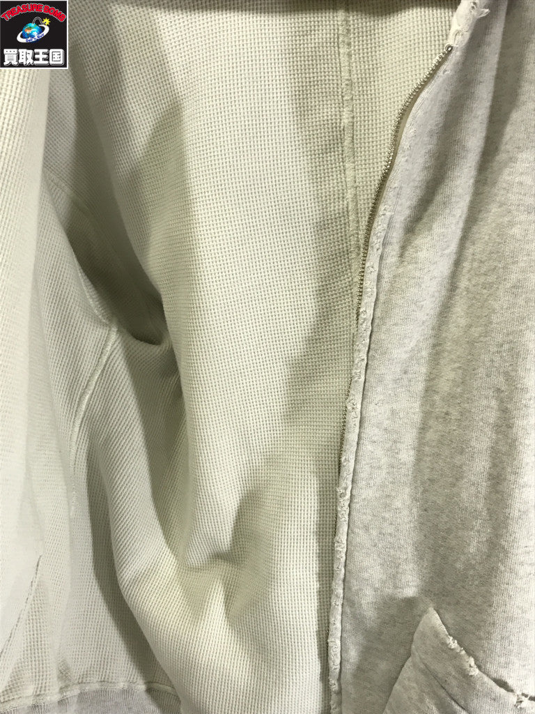 パーカー 25AW ZIP UP HOODIE(HEATHER WHITE) 1