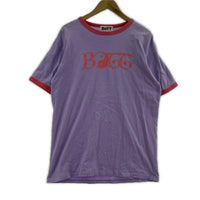 半袖Tシャツ リンガーT パープル