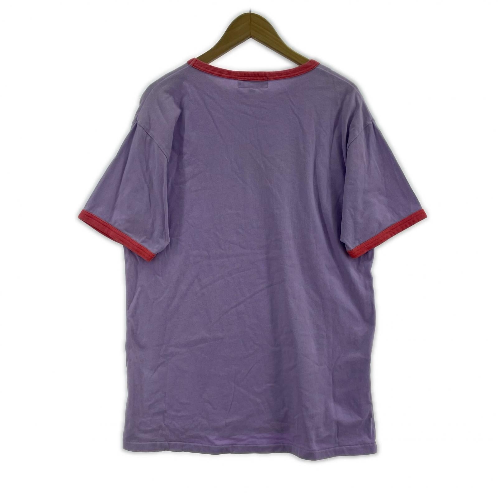半袖Tシャツ リンガーT パープル
