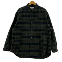 長袖シャツ Cotton Flannel Shirt 緑チェック (1) 1 グリーン