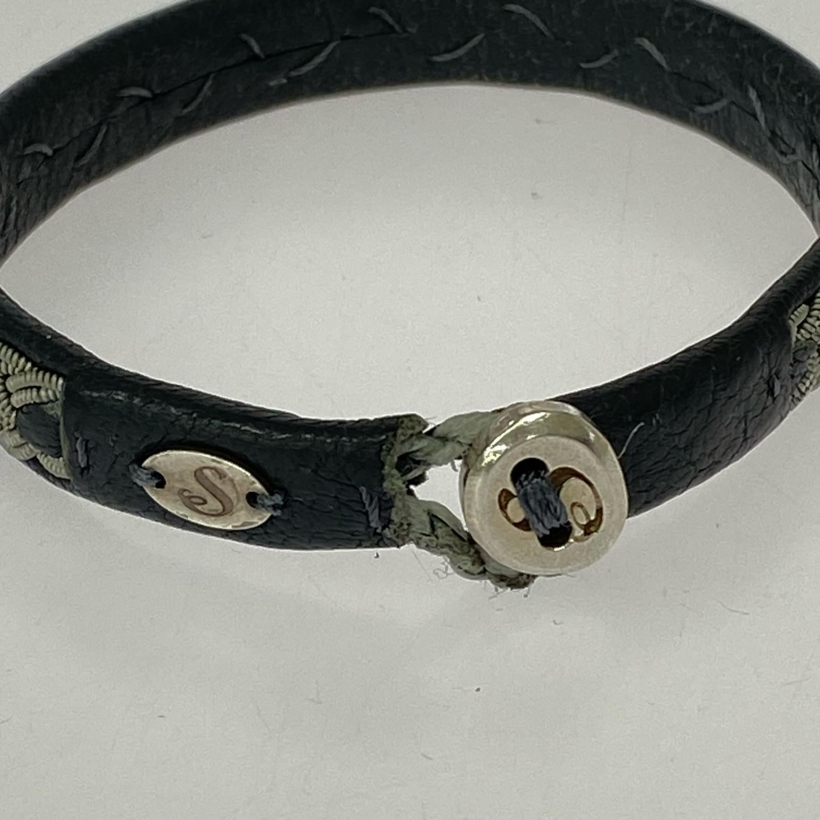 ブレスレット saami Crafts レザーブレスレット BLK ブラック