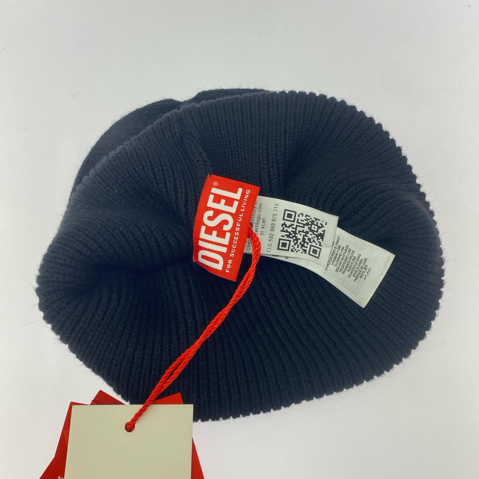 その他帽子 DIESEL A040920DAOB ニットキャップ タグ付 ブラック