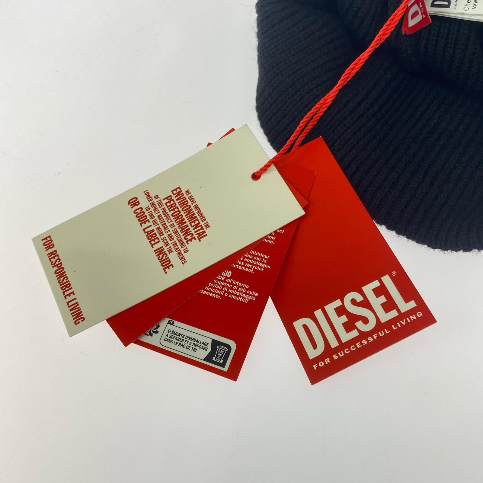 その他帽子 DIESEL A040920DAOB ニットキャップ タグ付 ブラック