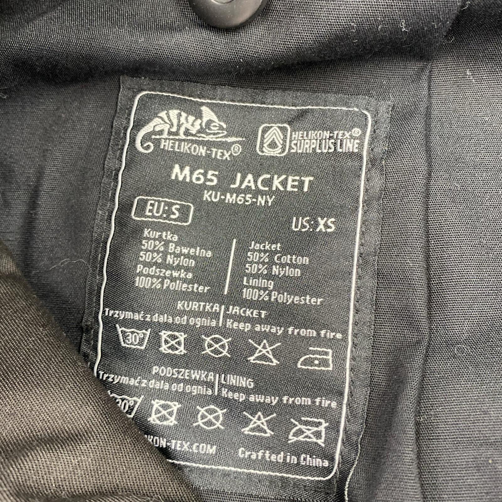ジャケット HELIKON-TEX M-65/XS/ブラック ブラック
