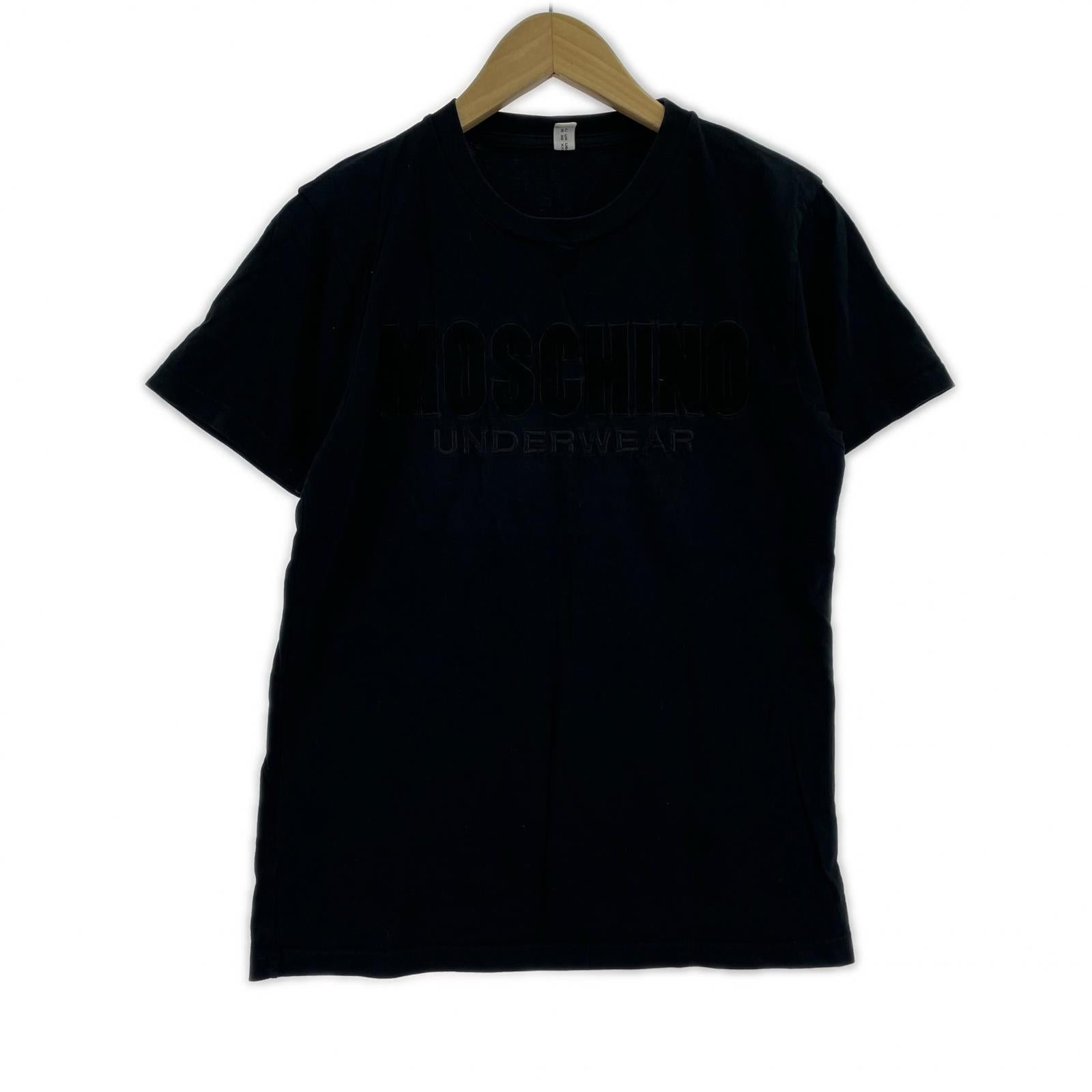 半袖Tシャツ ロゴカットソー/黒 ブラック