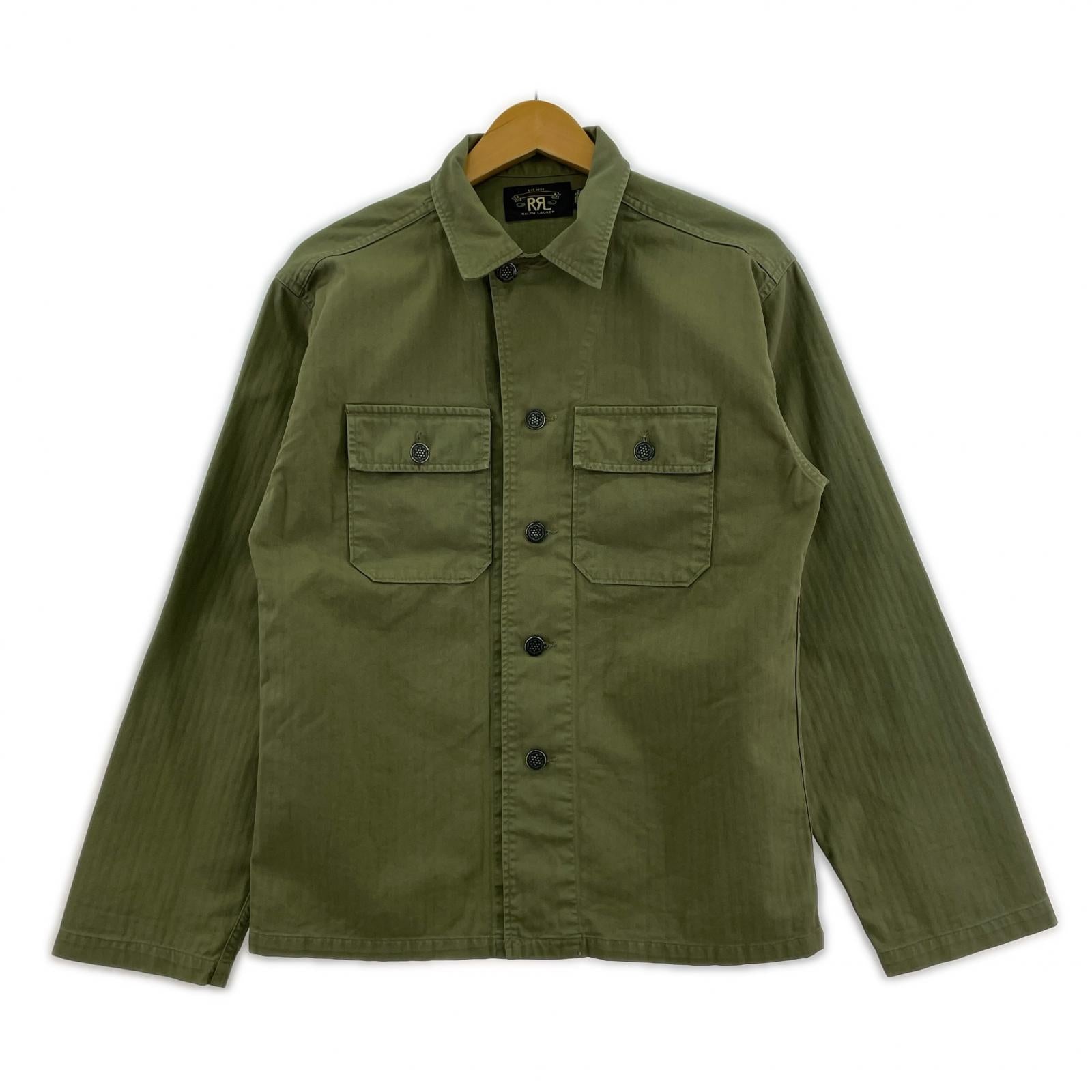 長袖シャツ BARROW MILITARY HBT SHIRT(XS) カーキ