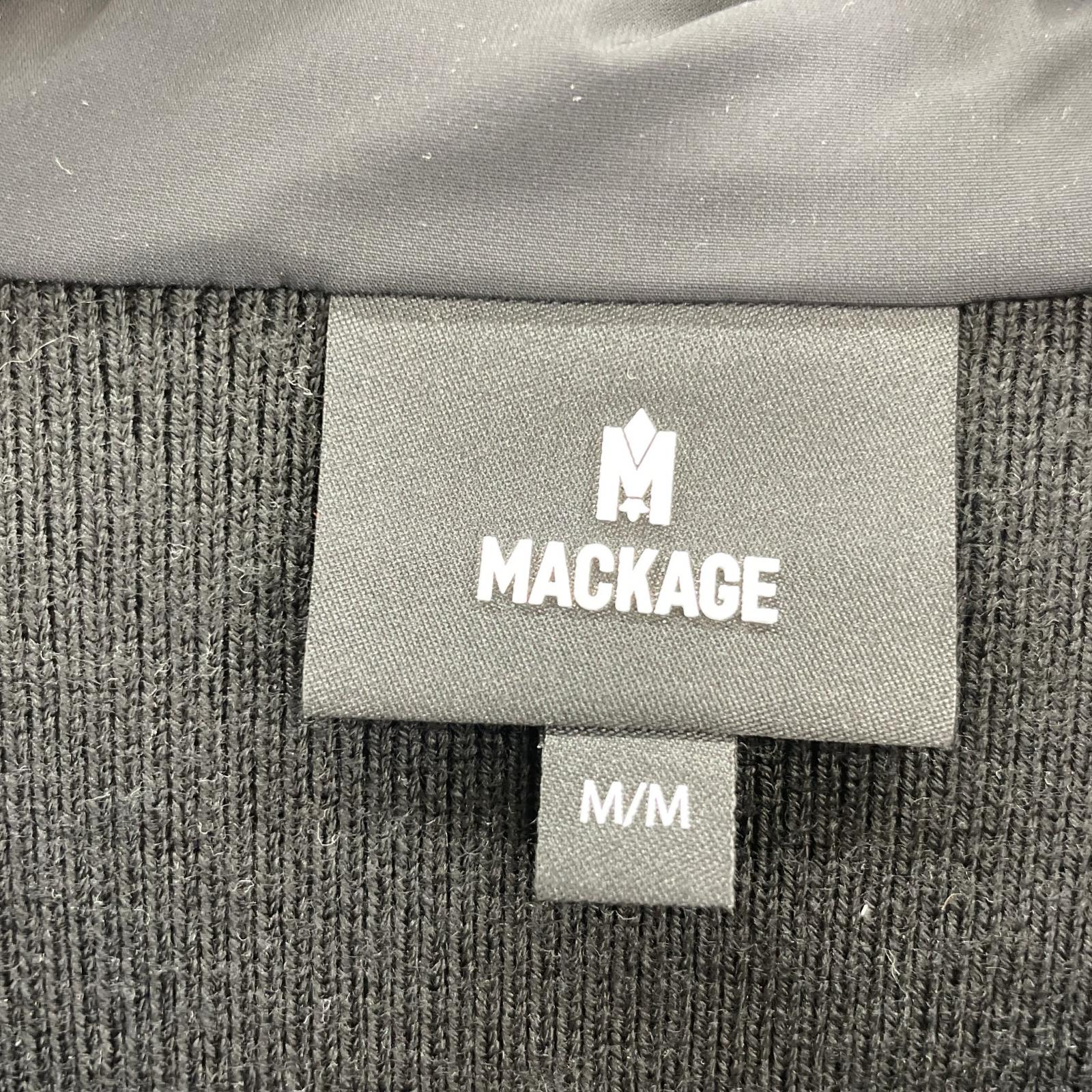 ジャケット MACKAGE ANDREW-Z ニット切替 ダウンジャケット M ブラック M ブラック