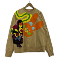 スウェット 23SS OVERSIZE SWEATSHIRT アップリケ 兎 茶 S ブラウン