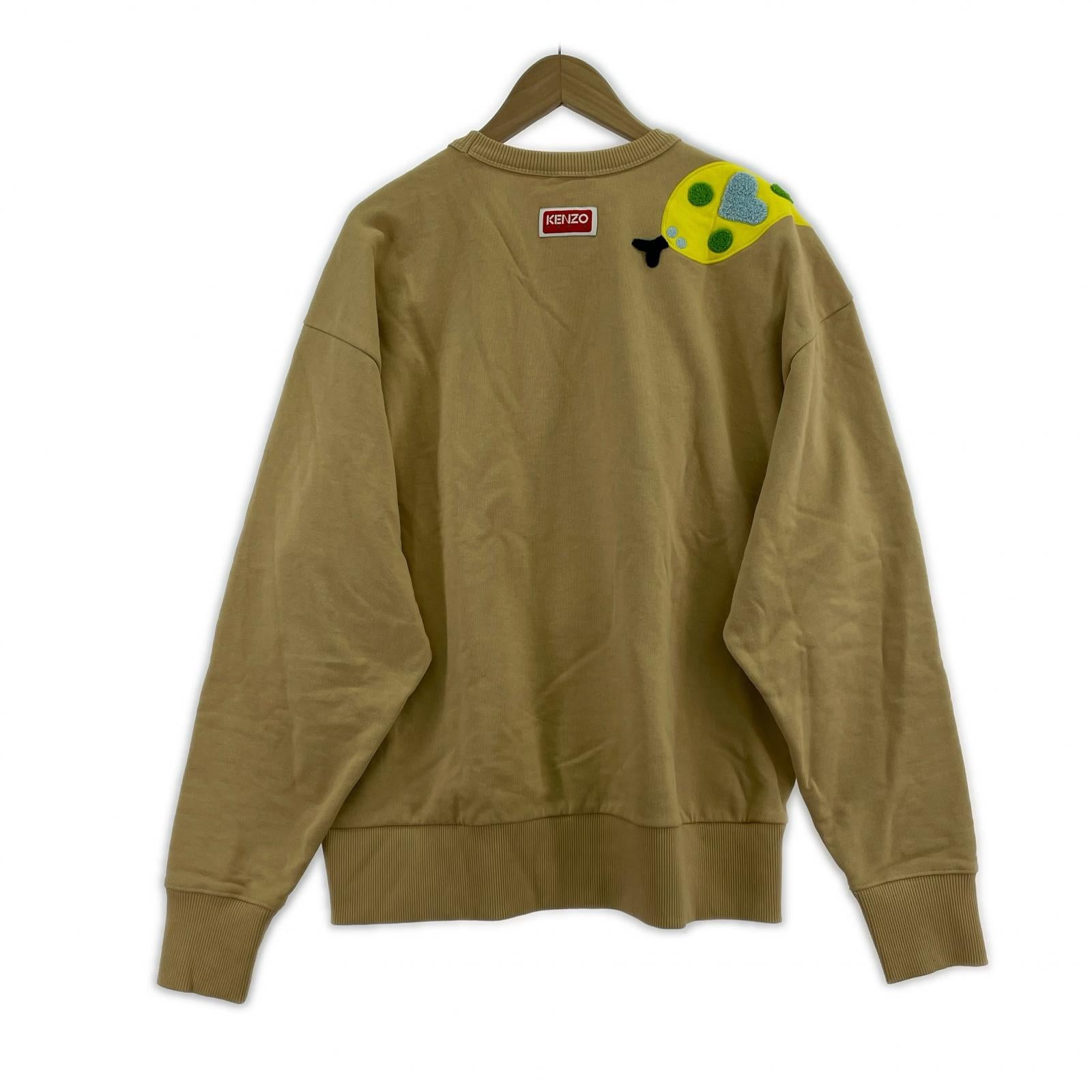 スウェット 23SS OVERSIZE SWEATSHIRT アップリケ 兎 茶 S ブラウン