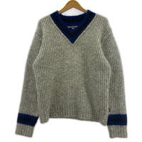 ニット Mohair Tennis Vネックニット GRY (M) M グレー