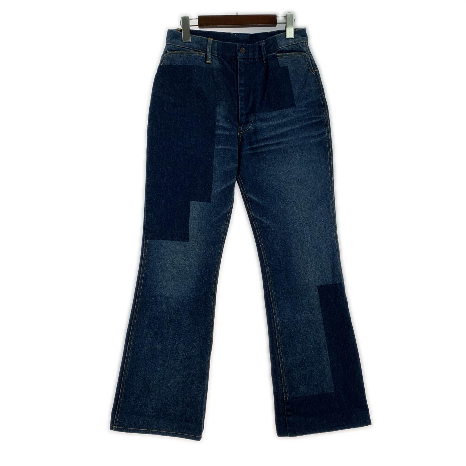 デニムパンツ デザインブーツカットデニム XS