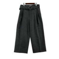 パンツ 23AW ベルテッドウールパンツ 46 グレー
