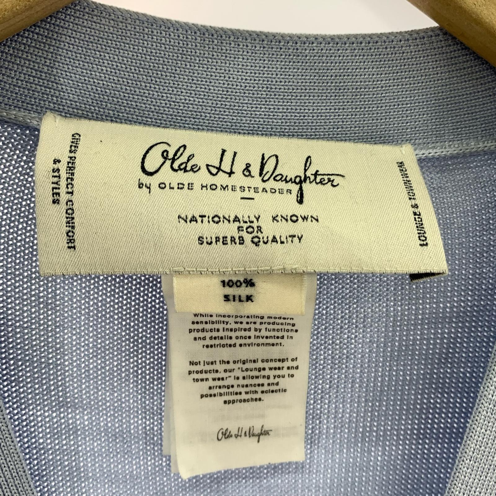 カーディガン olde h&daughter シルクカーディガン