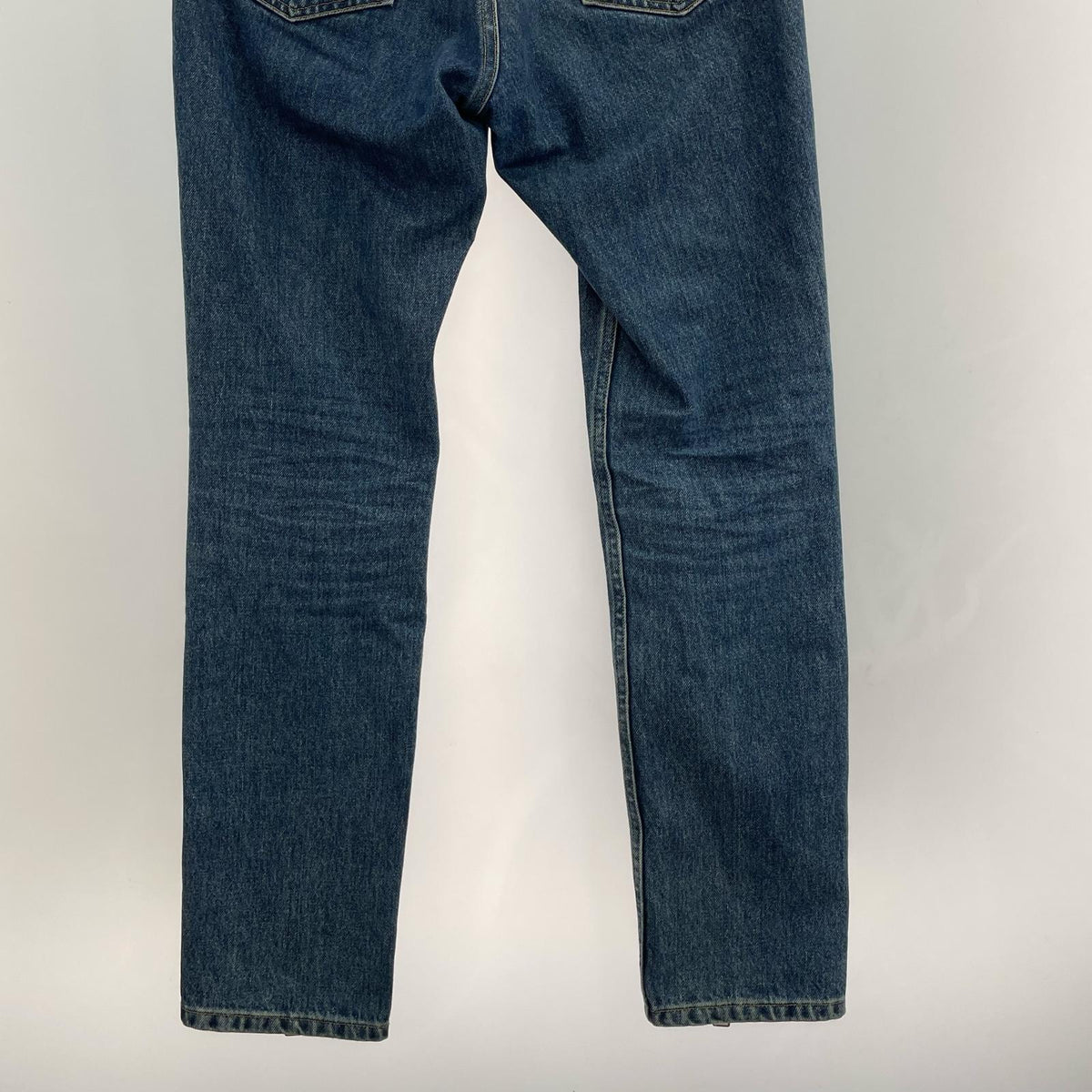 デニムパンツ 2C023-0320-50 Washed Denim Zipped Pants S ブルー