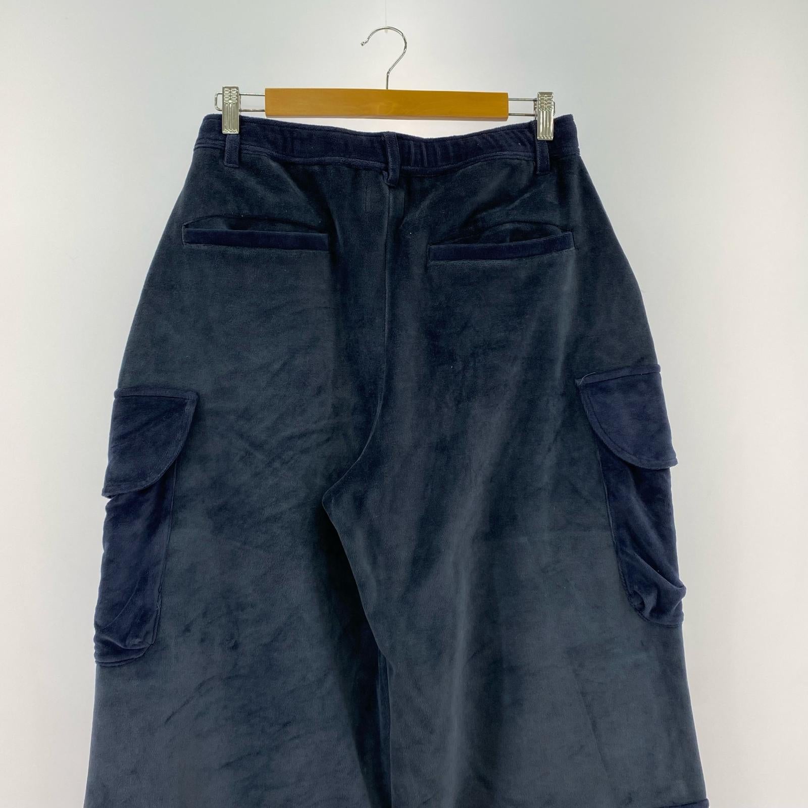 パンツ WFACE VELOUR FLARE CARGO PANTS M ネイビー
