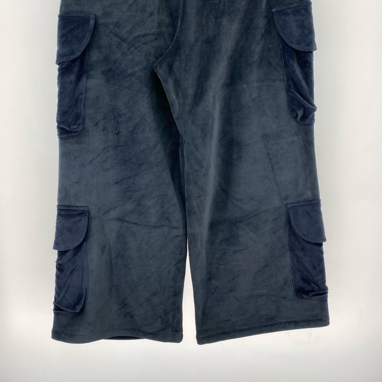 パンツ WFACE VELOUR FLARE CARGO PANTS M ネイビー