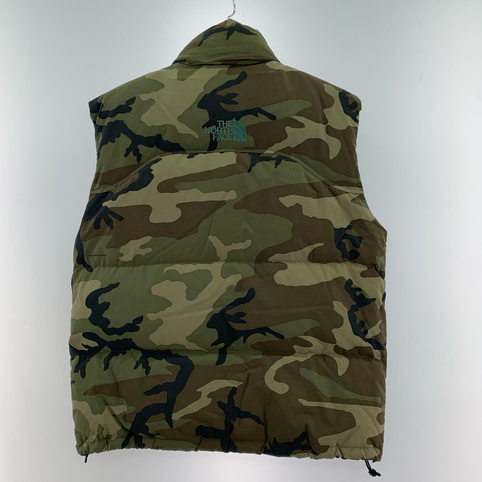 ダウンベスト NUPTSE VEST カモフラダウンベスト L L グリーン