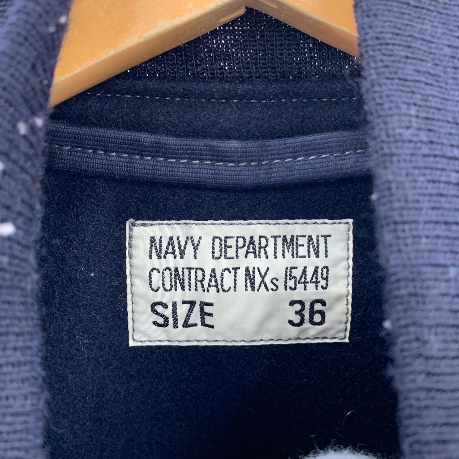 ジャケット U.S.NAVY DECK JACKET FRONT HOOK 36 ネイビー