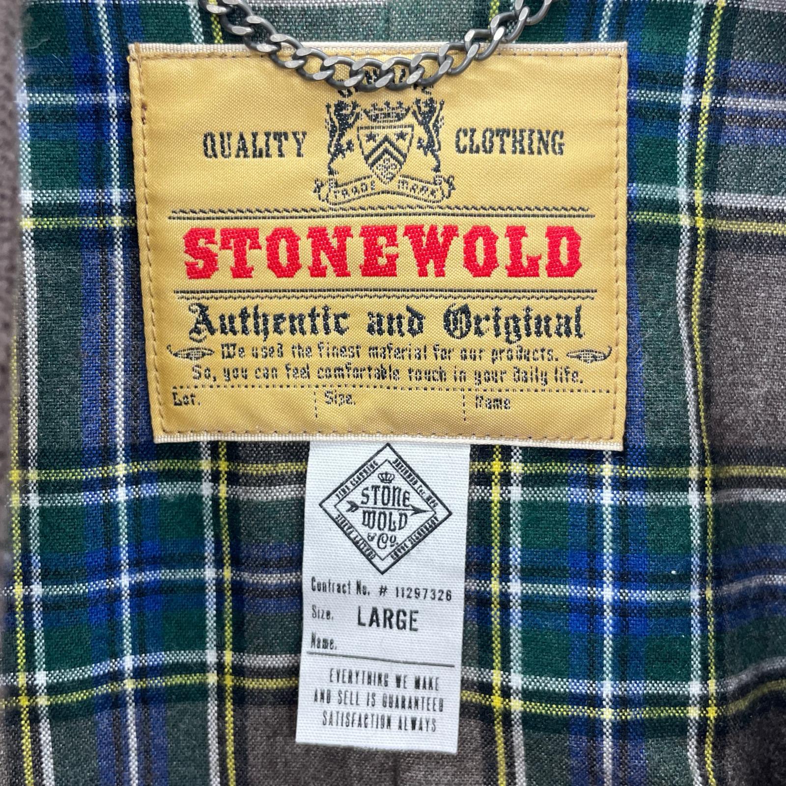 レザージャケット STONEWOLD 茶(L) L ブラウン