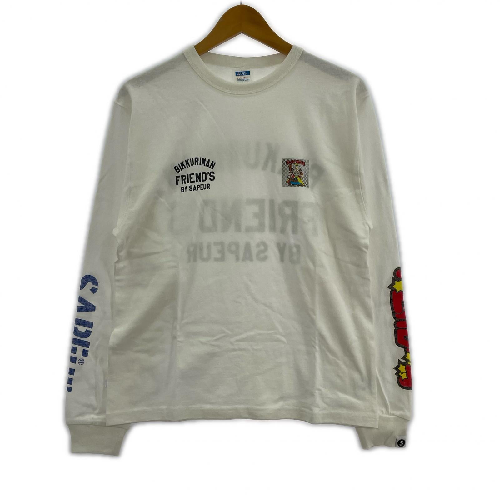 長袖Tシャツ ビックリマン/L/スーパーゼウス L ホワイト