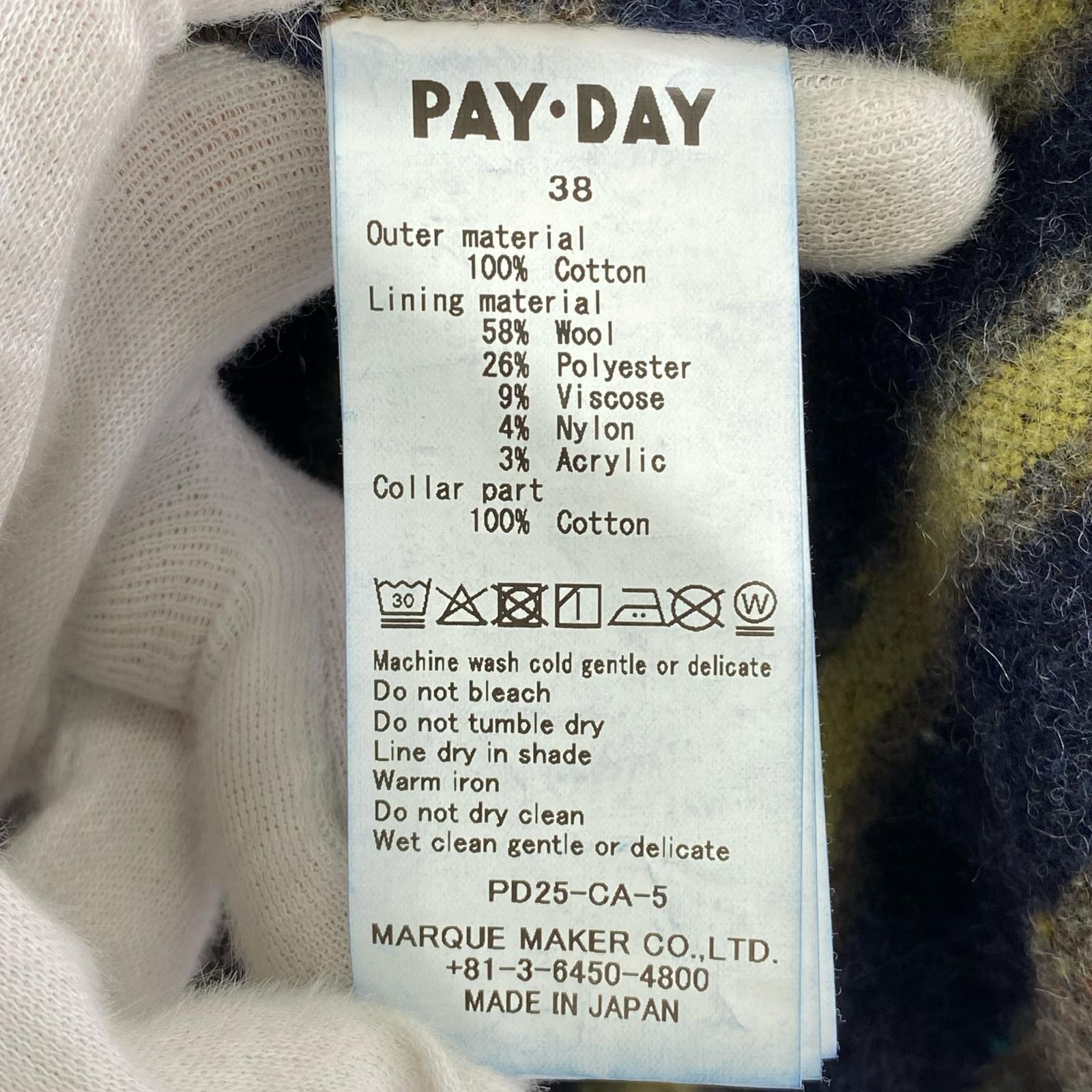 デニムジャケット PAYDAY PD25-CA-5 40's 復刻 ネイビー