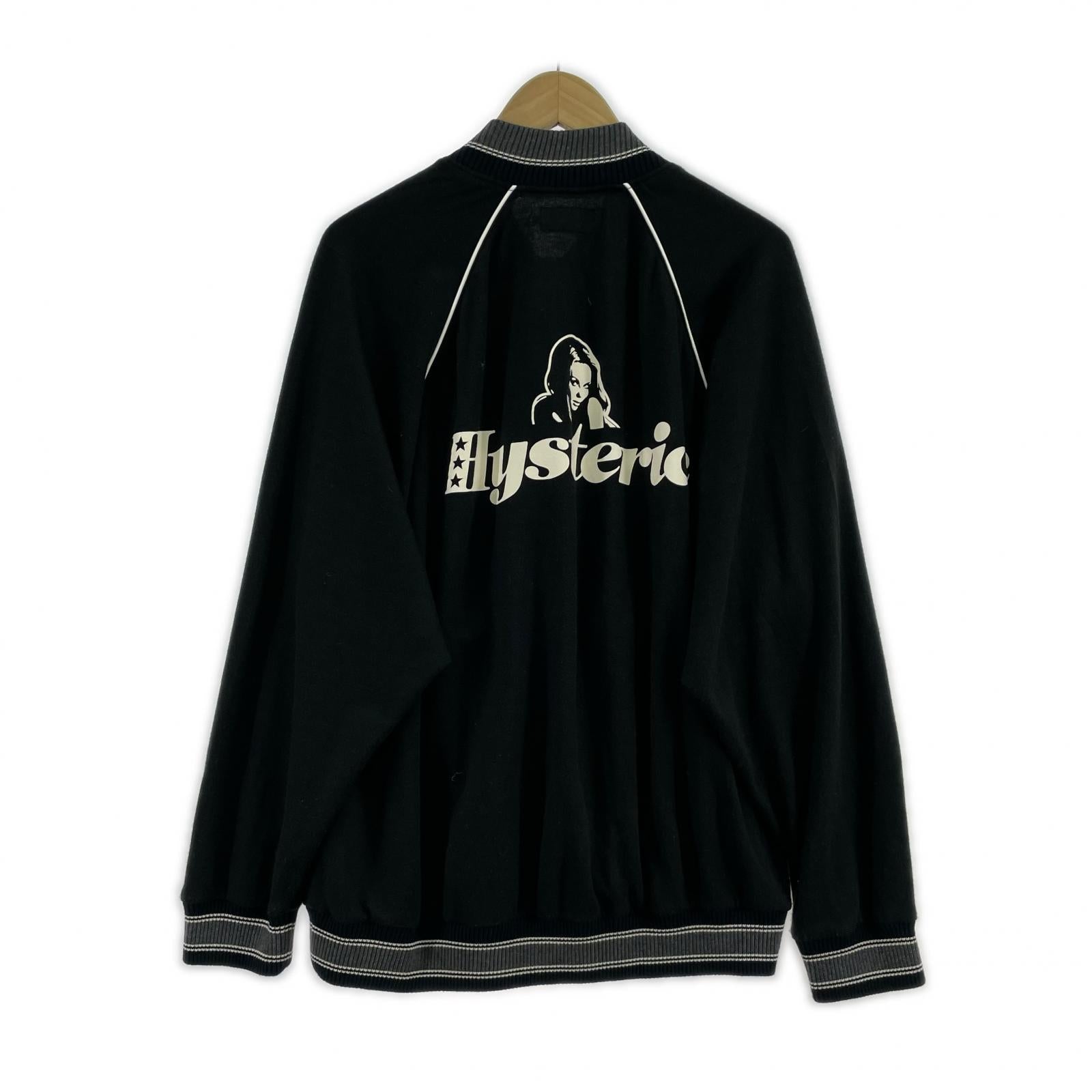 ジャケット HYSTERIC GLAMOUR 02251CJ 01 ジップアップガールブルゾン L 黒 L ブラック